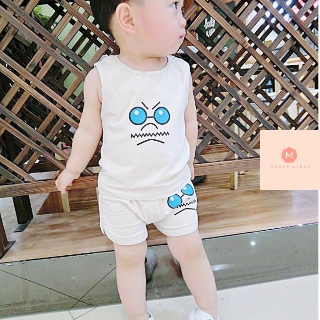 Bộ Ba Lỗ Cho bé Hình in xuất sắc đủ 4 màu cho các bé từ 7-26kg cotton co giãn 4 chiều cực thích