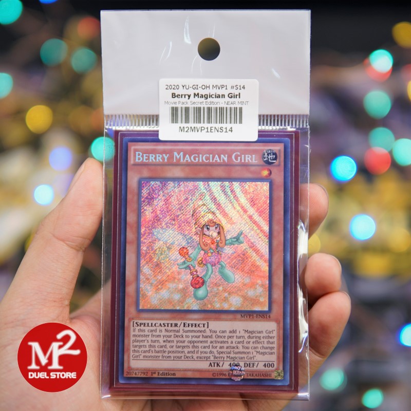 Lá bài Yugioh MVP1-ENS14 Berry Magician Girl – Secret Rare - Đóng gói theo tiêu chuẩn M2SCCQ-Lite