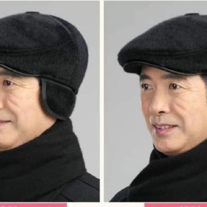 Mũ ông già siêu ấm, siêu đẹp dành cho ông, bố, người lớn tuổi.là mũ lót lông siêu tốt