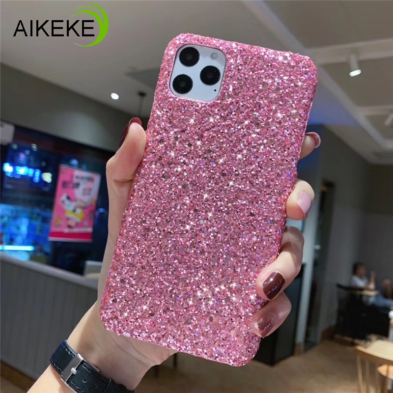 Ốp điện thoại cứng long lanh thích hợp cho iPhone 11 Pro Max XR X XS Max 7 8 6 6s Plus 5 5S SE