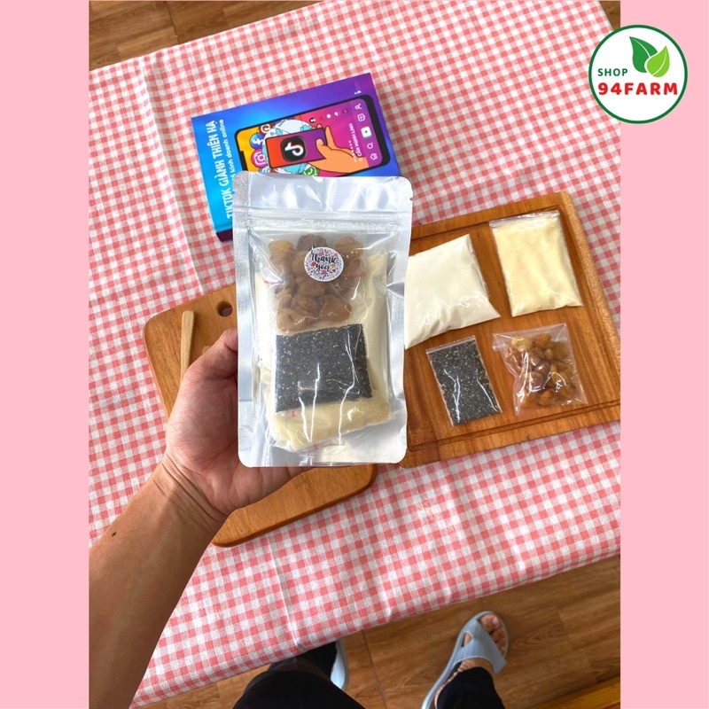 Set nguyên liệu Chè khúc bạch Dùng thử 150 gam Nấu 10 chén