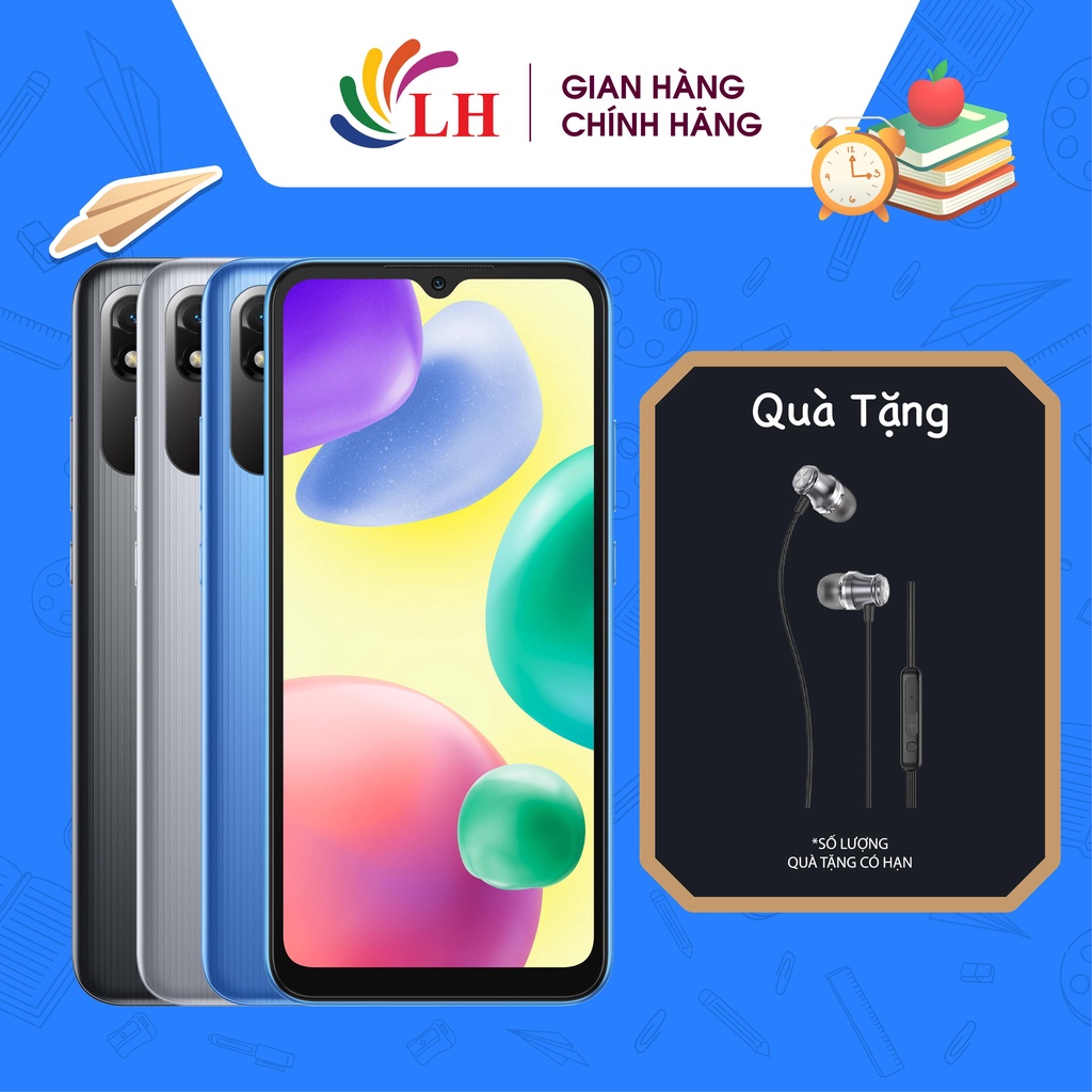 Điện thoại Xiaomi Redmi 10A (2GB/32GB) - Hàng chính hãng - Quay phim Full HD, tấm nền IPS LCD chất lượng, pin 5000mAh