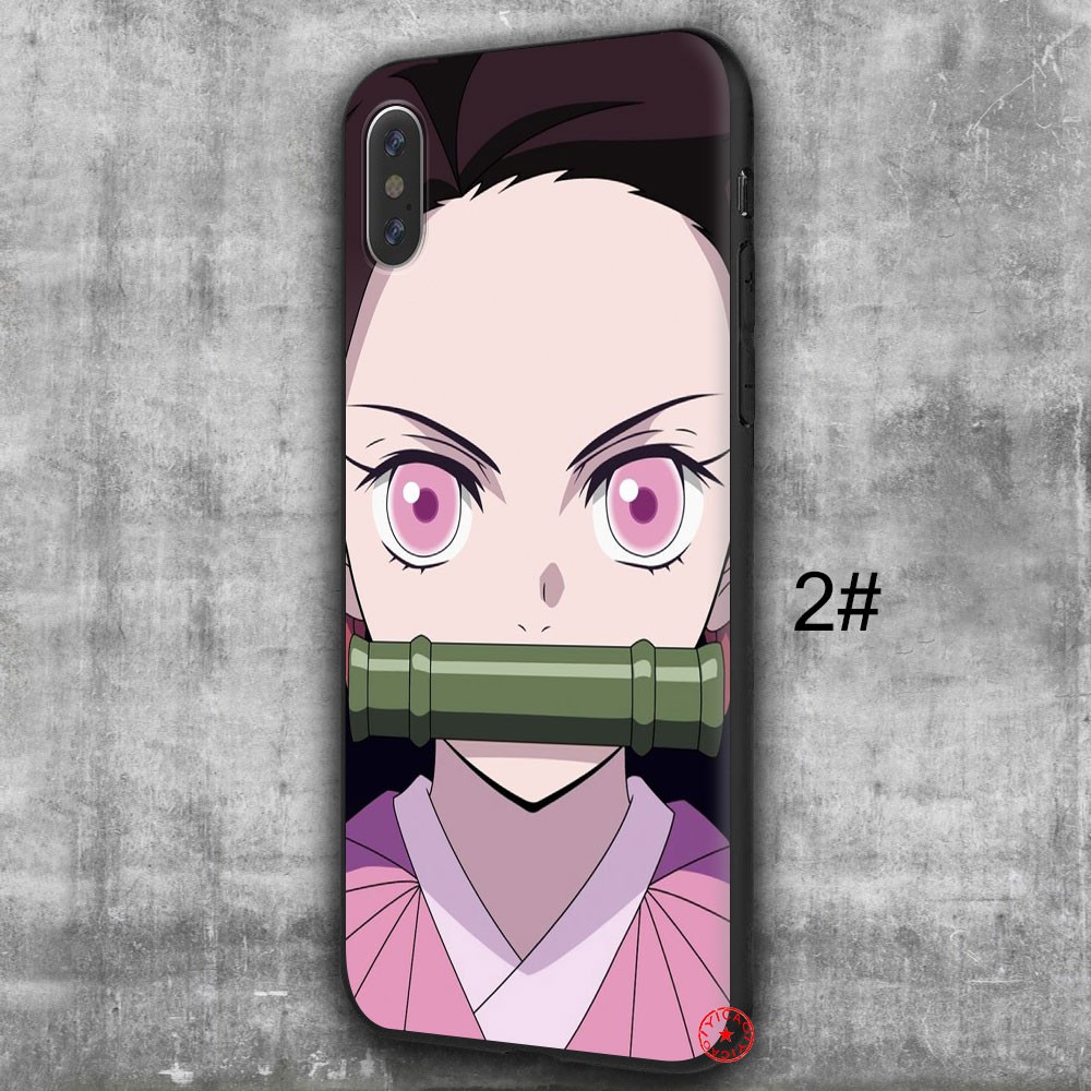 IPhone XS Max XR 10 X 5 5s 6 6s 7 8 Plus Soft Silicone Phone Cover 61SA Demon Slayer Kamado Nezuko