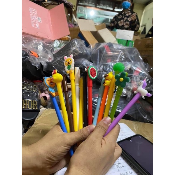SEt BÚT bi nước cute, bút dễ thương nhiều hình sét 20 bút
