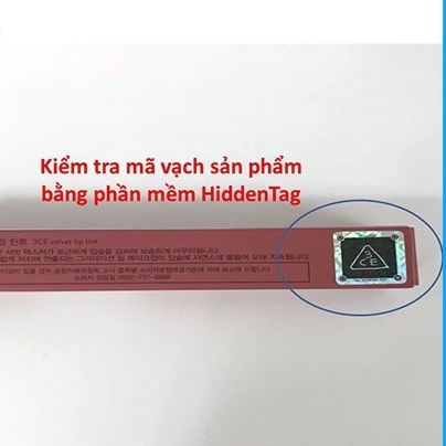 Son kem lì 3CE Velvet Lip Tint vỏ tròn Chính hãng, Date 2024