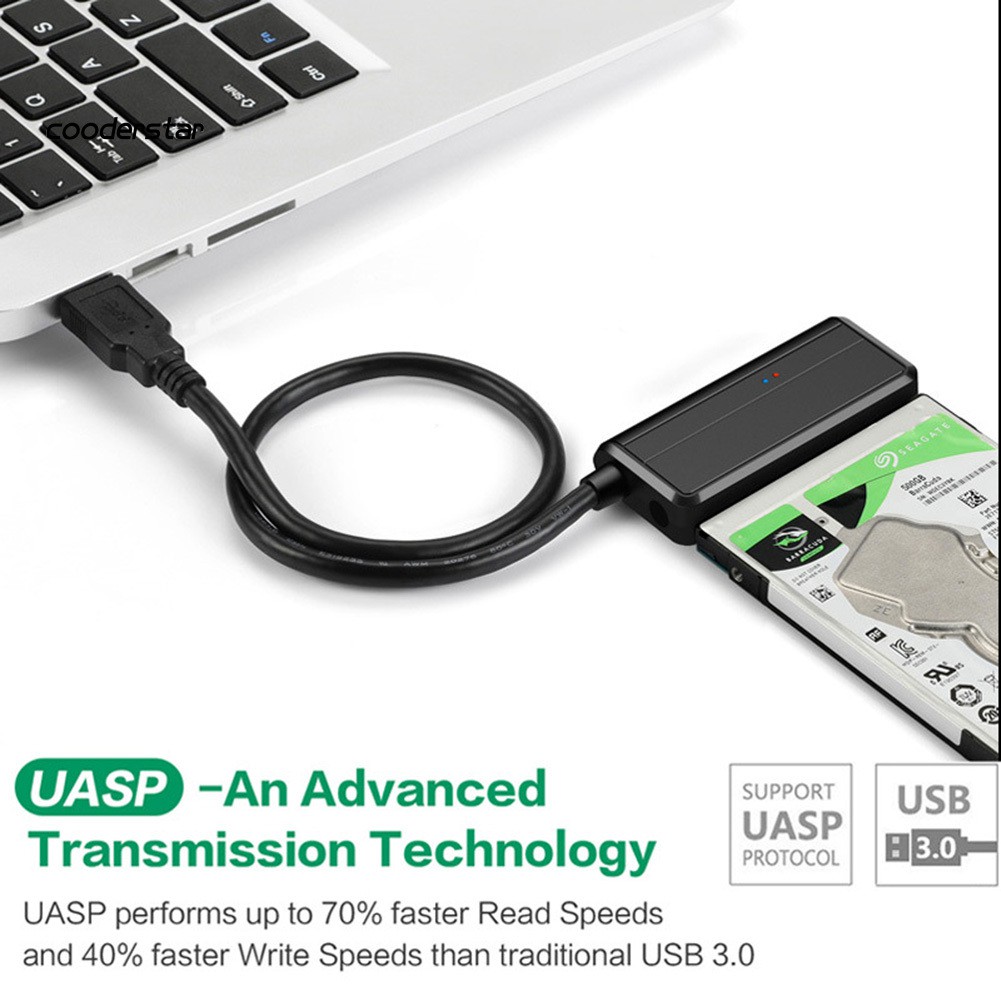 Cáp Chuyển Đổi Usb 3.0 Sang 2.5 / 3.5inch Sata Ssd Cho Máy Tính