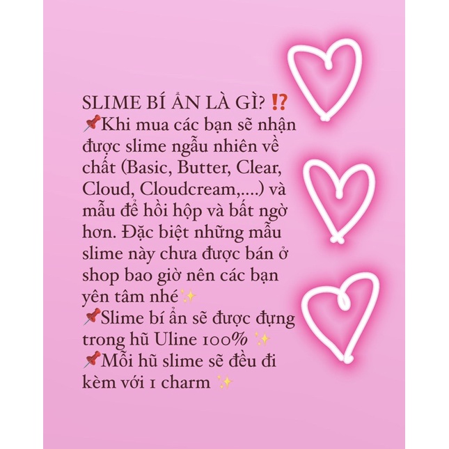 SLIME BÍ ẨN (MYSTERIOUS SLIME), Slime đi kèm charm, Đồ chơi chất nhờn ma quái