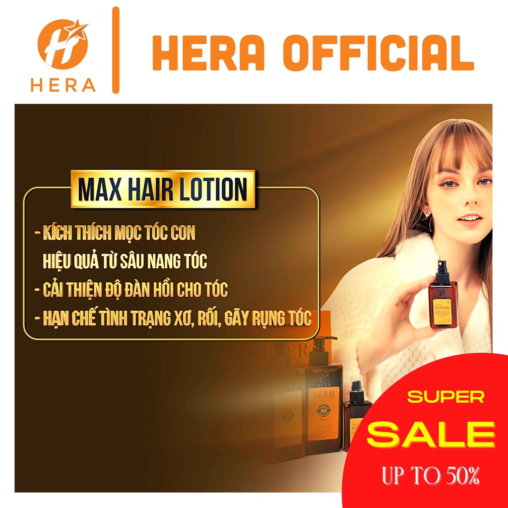 Tinh dầu mọc tóc HERA Lotion Maxhair – Tinh dầu mọc tóc men bia tươi