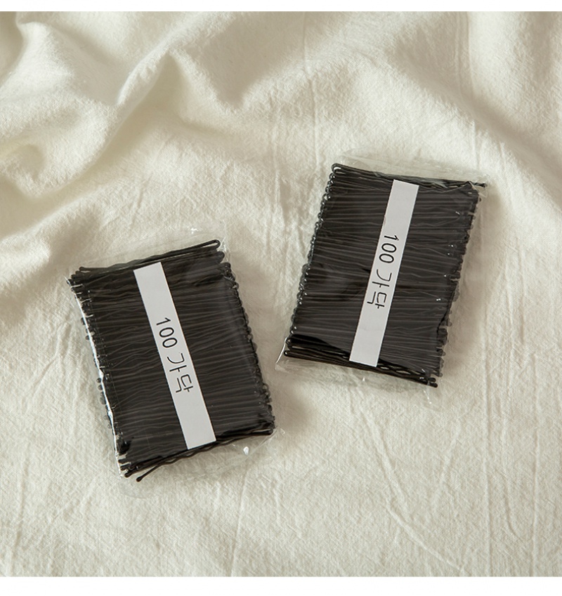 Set 100 kẹp tăm màu đen dùng để tạo kiểu tóc