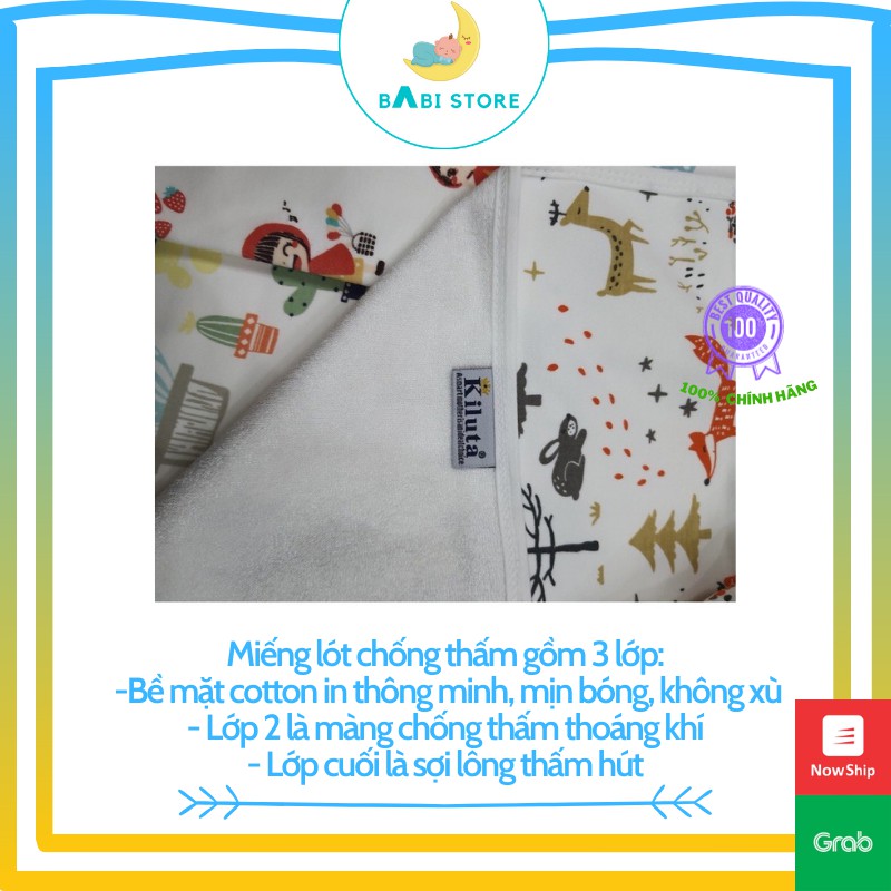 [Hàng Chuẩn,Bé Tè Thoả Mái] Miếng Lót Chống Thấm 4 Lớp Loại Chuẩn, Lót Tè kích thước 30x40cm