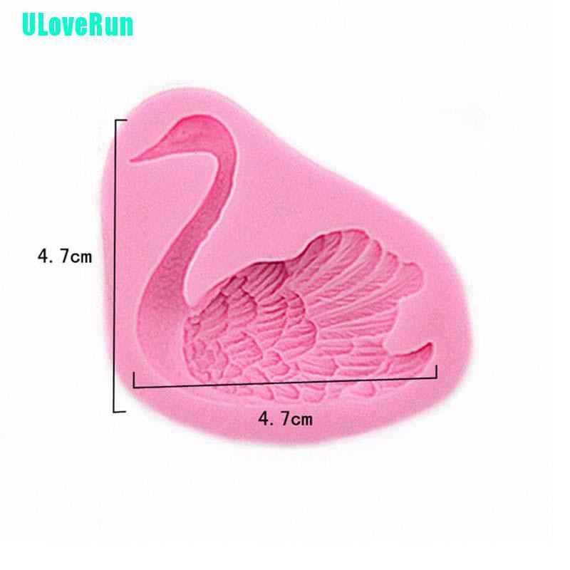 Khuôn Silicone Tạo Hình Thiên Nga Trang Trí Bánh