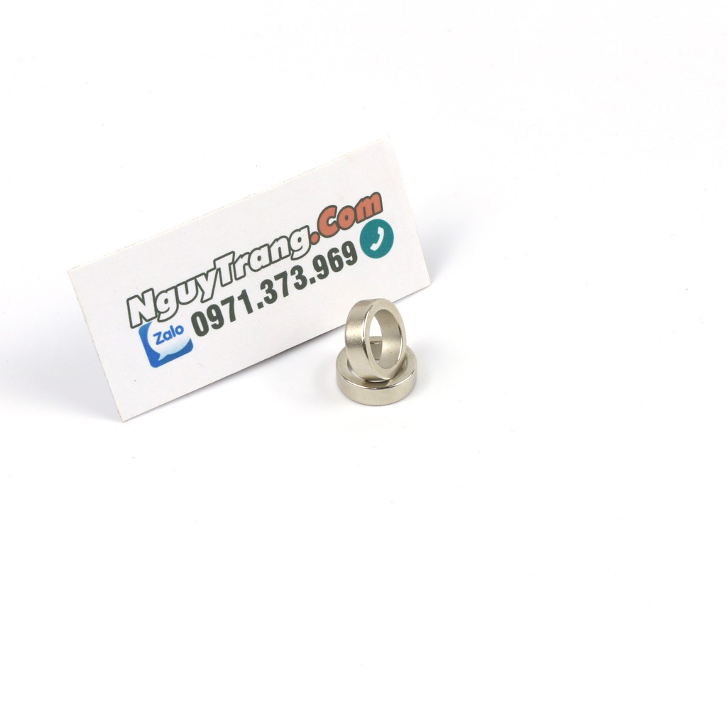 Bộ 2 viên nam châm cường lực hút mạnh đường kính trong phi 8mm 12mm 16mm