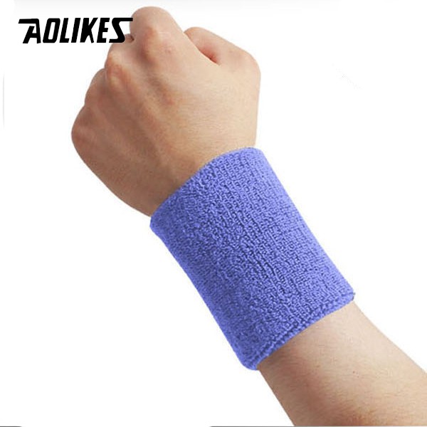 Băng chặn thấm mồ hôi đeo cổ tay AOLIKES A-0230 khi chơi thể thao sport fitnes absorb sweat and wrist protctor