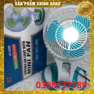 Quạt tích điện mini để  bàn LY 5580