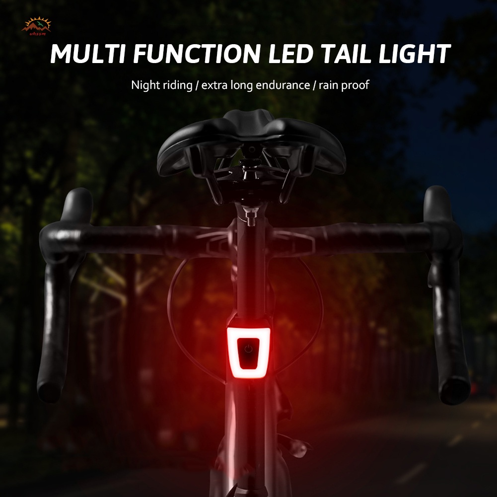 Đèn Pin LED Cảnh Báo An Toàn Sạc USB Chống Nước Gắn Mũ Bảo Hiểm Cho Xe Đạp