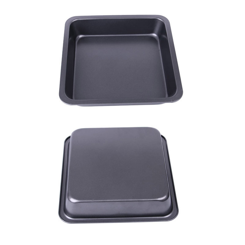 Khuôn Nướng Bánh Bằng Thép Cacbon Hình Vuông 22.6cm