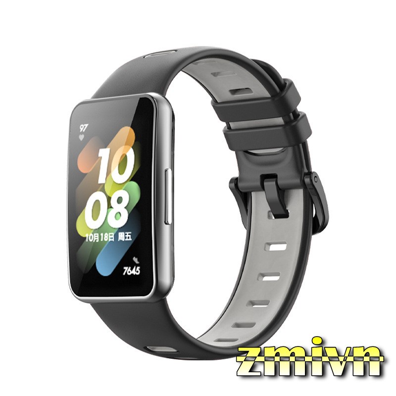 Dây Đeo Silicone Thay Thế Cho Đồng Hồ Thông Minh Huawei Band 7 (2 màu )
