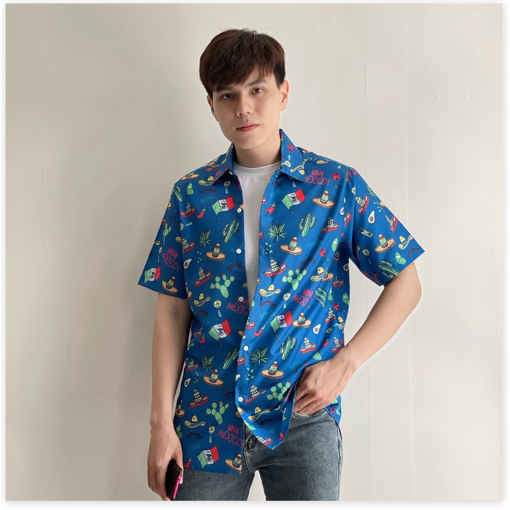 ÁO SƠ MI NAM NỮ, THIẾT KẾ HỌA TIẾT SIÊU NGẦU,CHẤT LIỆU VÃI THOÁNG MÁT LANA FASHION