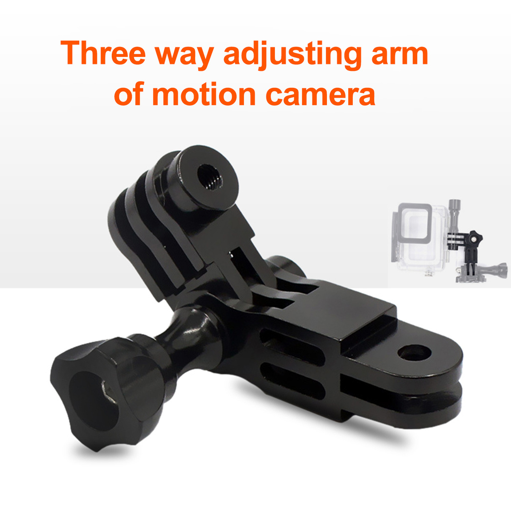 Bộ chuyển đổi gắn camera thể thao/ máy quay hành trình Gopro xoay 360 độ bằng hợp kim nhôm