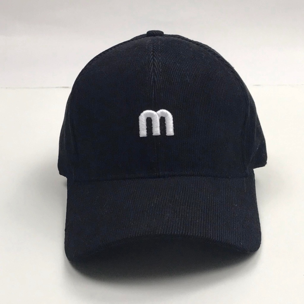 Mũ lưỡi trai thêu chữ M Nón kết nhung phong cách Ulzzang thời trang form unisex nam nữ K08 MN