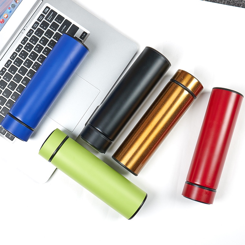 Bình nước giữ nhiệt INOX nhiều màu dáng trụ thẳng sang trọng dung tích 500ml (Kenzi-Shop)