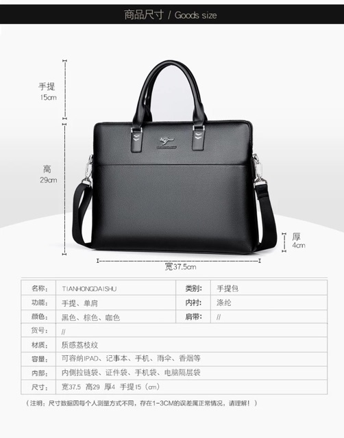 Túi , cặp da nam cao cấp 2 mầu | BigBuy360 - bigbuy360.vn