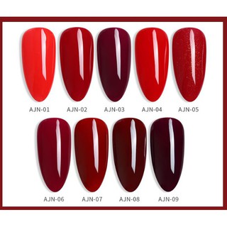 Sơn gel AS mẫu chai đỏ nhọn mã AJN 9 chai 15ml siêu HOT siêu xịn