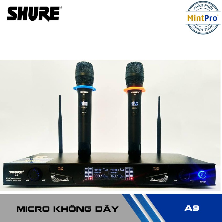 Micro karaoke không dây Shure A9 - Chống hú rít cực tốt