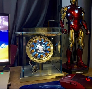 ( Hàng có sẵn ) Mô hình Arc Reactor 1:1 Iron Man Mark I Lò Phản Ứng Hồ Quang-Thép không gỉ cao cấp
