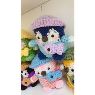 [Có sẵn] Móc khoá bằng len cánh cụt cute handmade