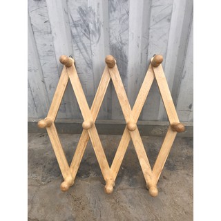 Móc áo gỗ 10 núm loại lớn phi 28
