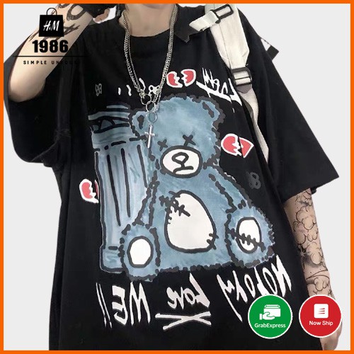 Áo thun tay lỡ form rộng unisex HM1986 3049