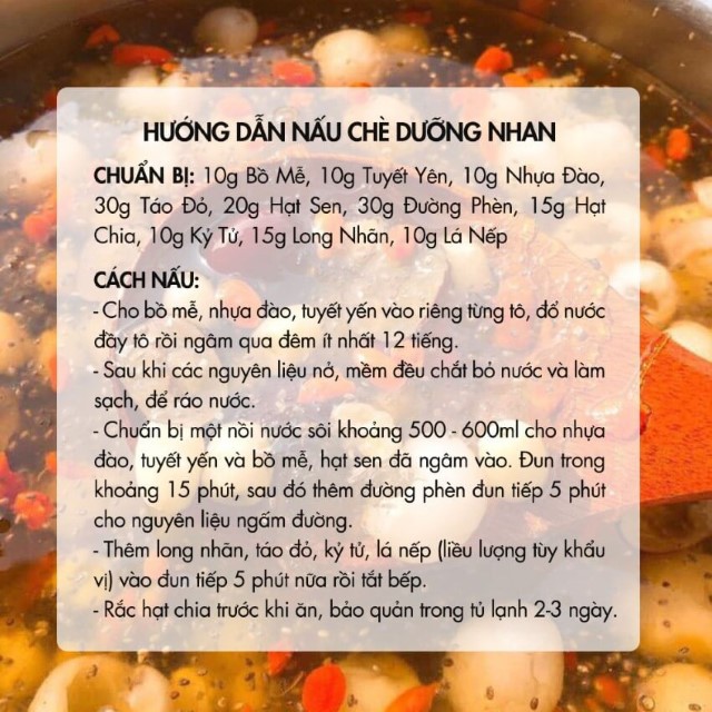 Chè Dưỡng Nhan 10 Vị Mix Sẵn (Set nấu 6-8 bát) | BigBuy360 - bigbuy360.vn