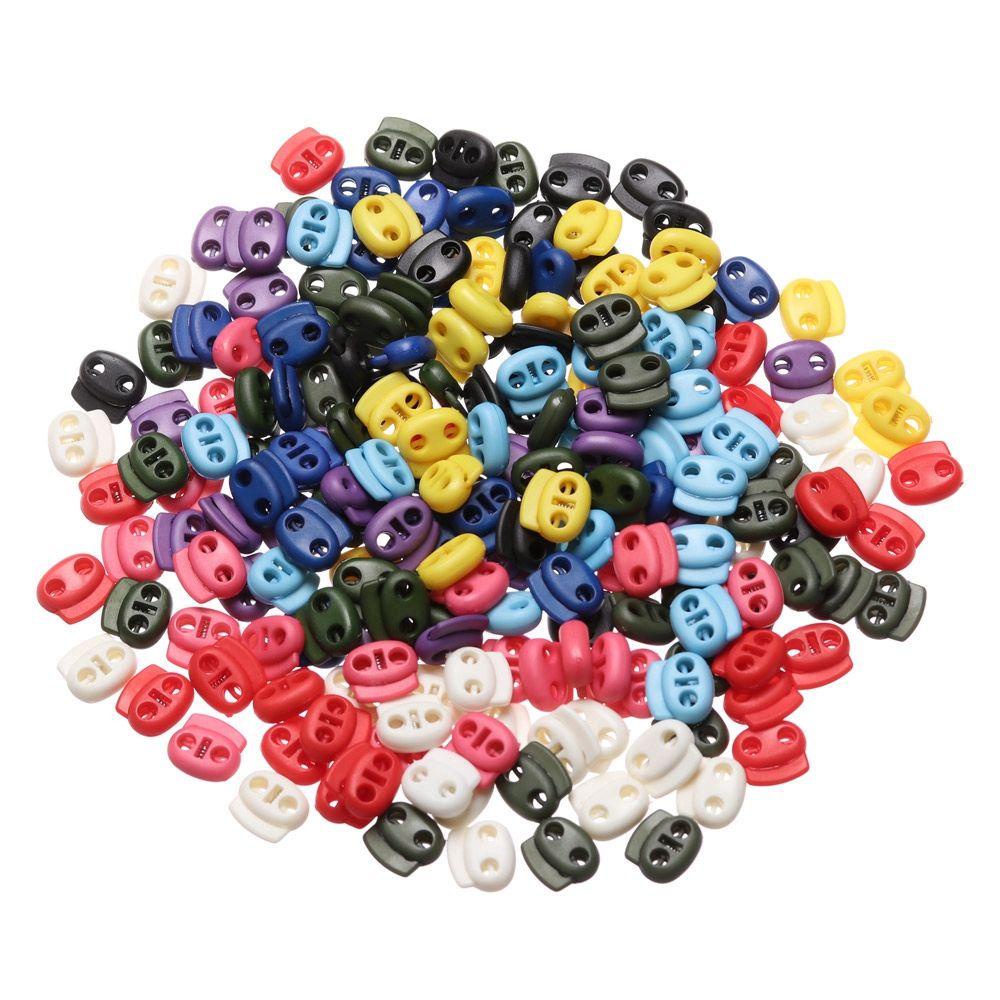 20 Nút Kẹp Nhựa Hai Lỗ 4mm Chất Lượng Cao