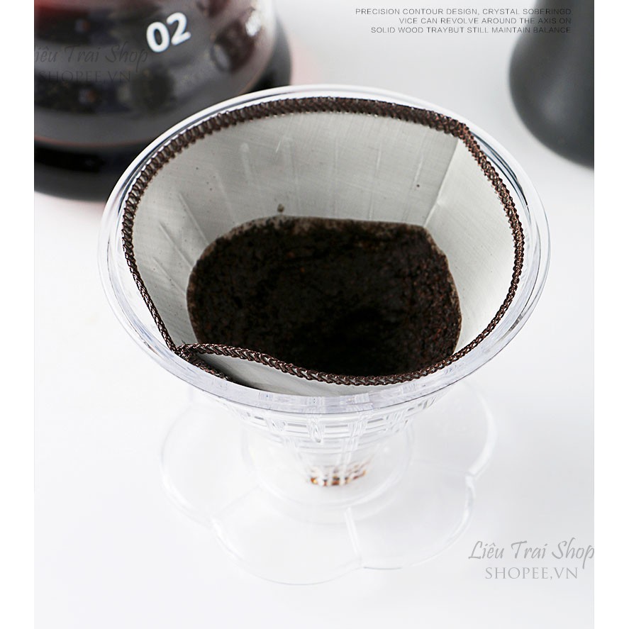 Giấy lọc cà phê cafe V60 pourover drip inox 304