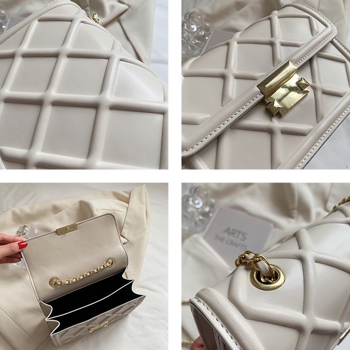 Faya - Túi xách đeo chéo da dập 3D dây châu thời trang T1033