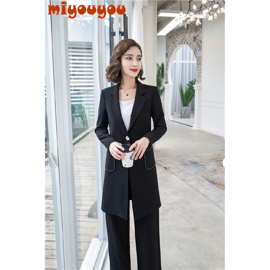 set áo vest dài tay+quần dài cho nữ