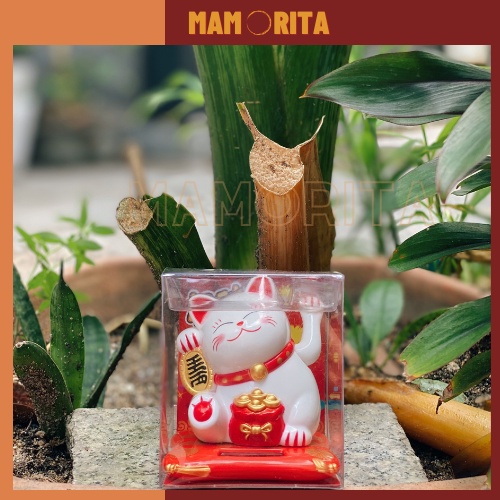 Mèo thần tài vẫy tay mini kêu gọi tài lộc may mắn cho gia chủ