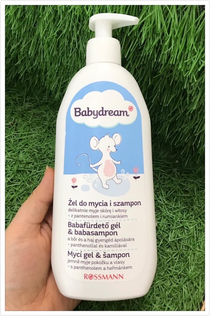 Sữa tắm gội Babydream giúp bé ngủ ngon 500ml (Đức)