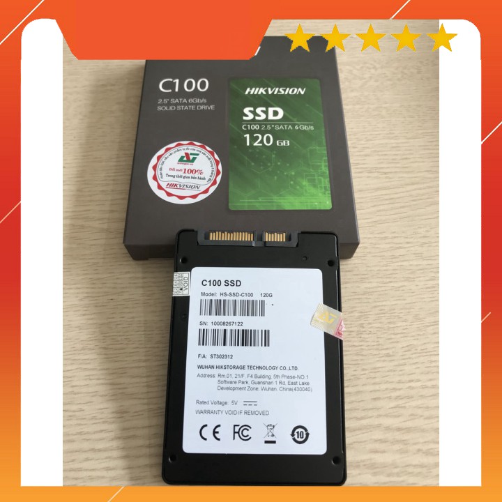 XẢ KHO - BÁN VỐN XẢ KHO -  Ổ CỨNG SSD HIKVISION C100 120GB HÀNG CHÍNH HÃNG BTC01 KJGHFUROT9578