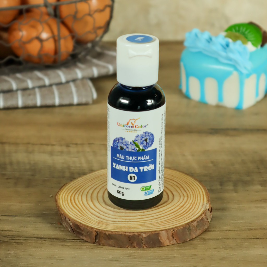 Màu thực phẩm 60g - Xanh da trời (Syrup color Sky Blue) - Unicorn color