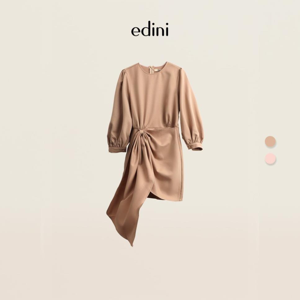 Đầm Kiểu Nữ Tay Lửng Vắt Tà 4 Màu EDINI - D1128 -KLH)(