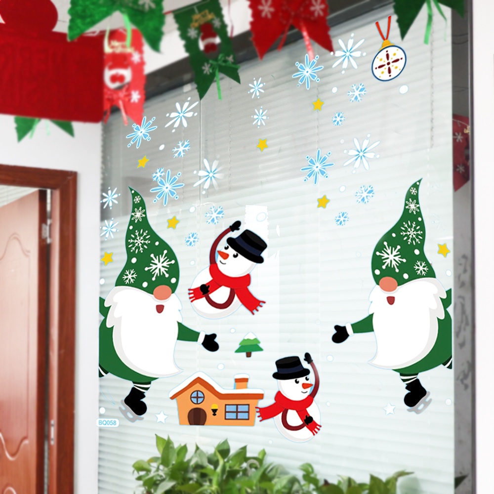 Miếng dán trang trí cửa sổ họa tiết giáng sinh độc đáo