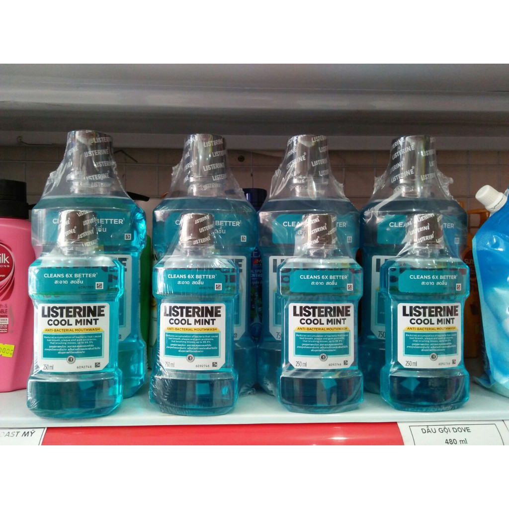 Combo 2 Listerine Thailand 750ml và 250ml