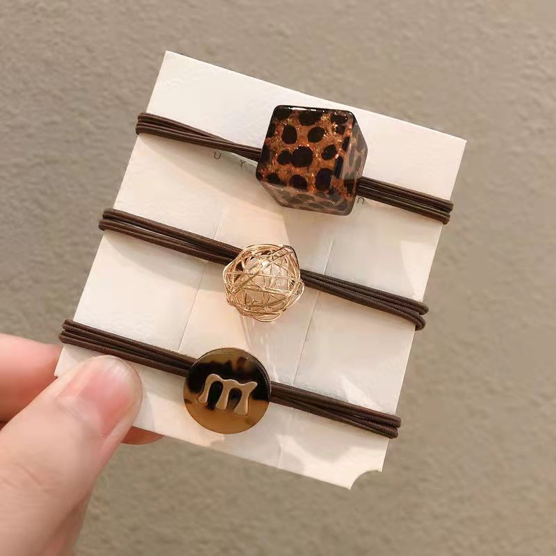 Dây Buộc Tóc Cao Su Phong Cách Xiaoxiang Đơn Giản Thời Trang Hàn Quốc