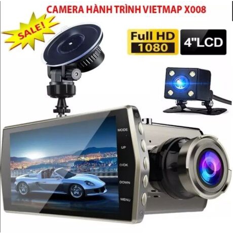 Camera Hành Trình Ô Tô X008 Full HD 1296p siêu nét chống rung – Ghi hình Trước và sau xe - hỗ trợ thẻ nhớ lên đến 128G