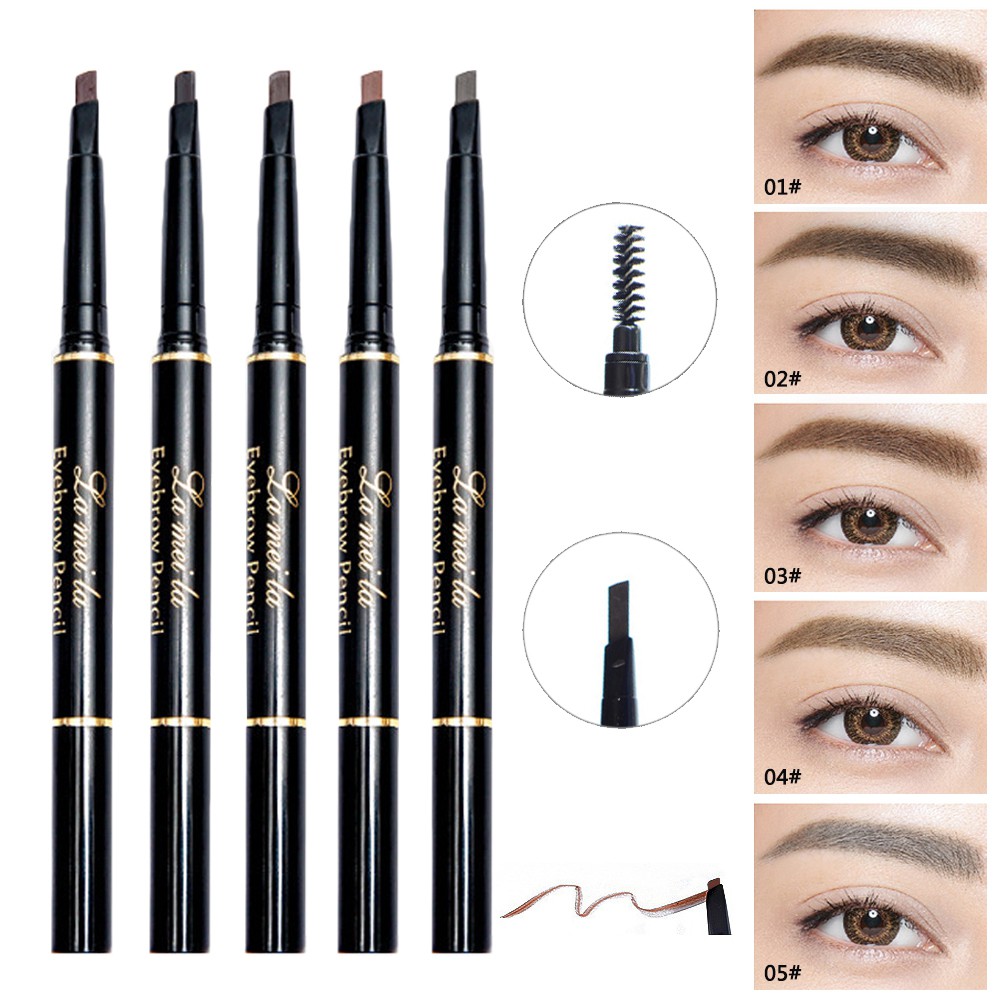 Chì kẻ lông mày LAMEILA 3D không thấm nước có đầu cọ chuyên nghiệp | BigBuy360 - bigbuy360.vn