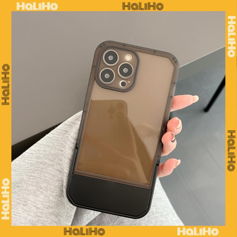 iPhone Case Silicone Soft Cover Folding Stand Clear Candy Color Airbag Shockproof Camera Cover Protection Compatible For iPhone 11 iPhone 13 Pro Max iPhone 12 Pro Max iPhone 7 Plus