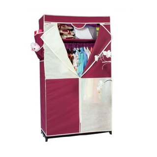Tủ vải cao cấp thanh long tvai02 | kích thước 90 x 46 x 158 cm | bao áo thay thế | yến shop