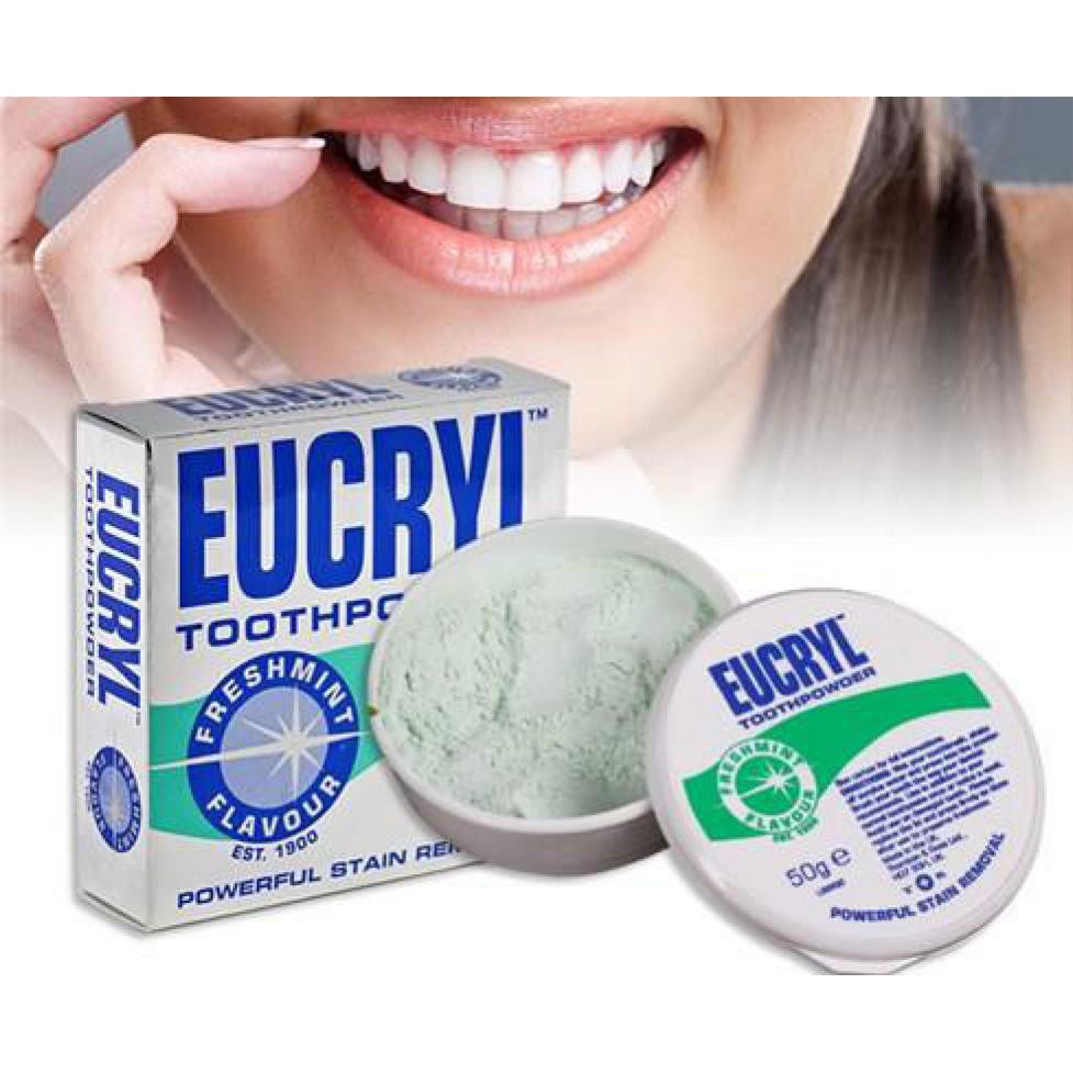 Bột Tẩy Trắng Răng Eucryl Toothpowder Powerful Stain Removal 50g 5.0